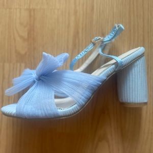Something Blue Wedding Block Heels